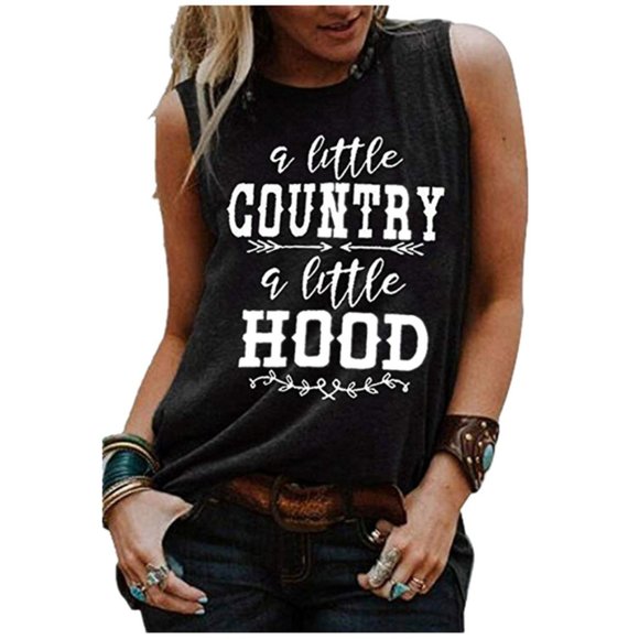 💗HP💗  A Little Country Tee A Little Hood T Shirt Tank T Shirt Tee - Picture 2 of 2